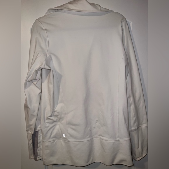LuluLemon slim fit white zip up - Picture 2 of 4